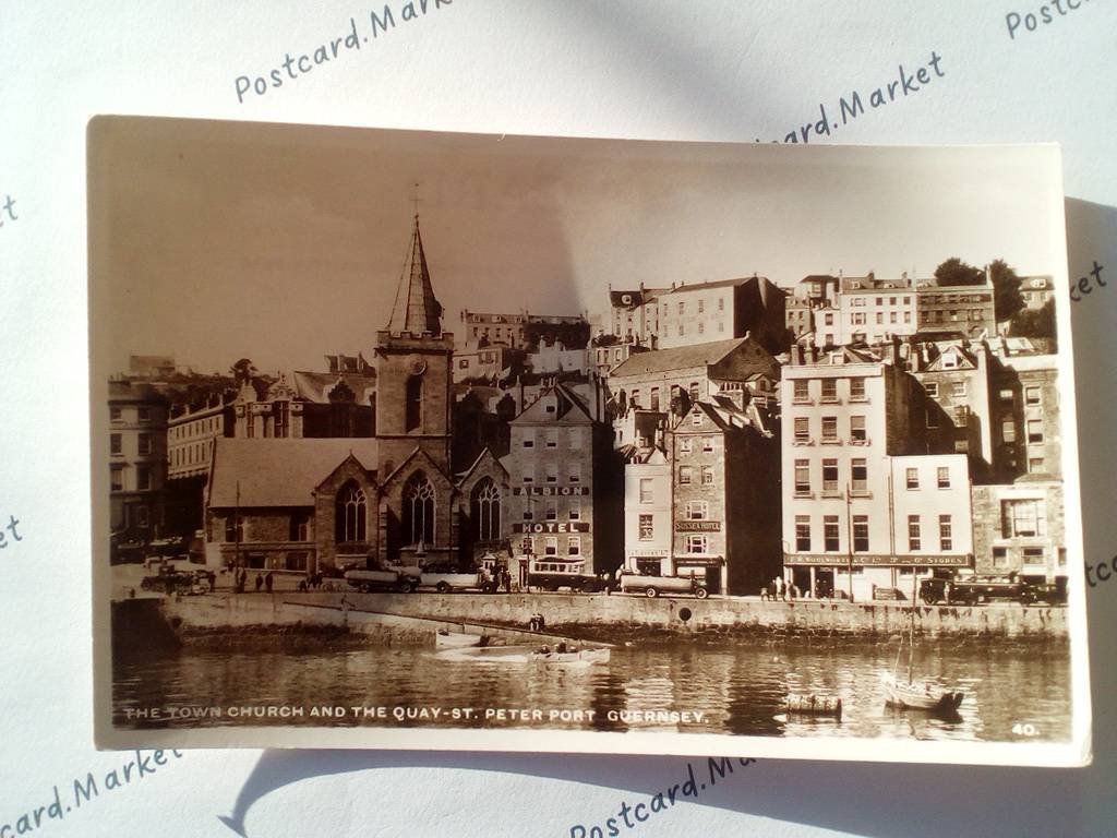 /UK/UK_place_19xx_THE TOWN CHURCH AND THE QUAY ST. PETER PORT GUERNSEY.jpg